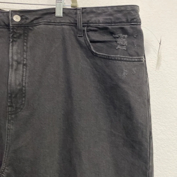 Old Navy NEW Extra High Rise Black Wash Wide Leg Jeans Plus Size 26 - Picture 5 of 7